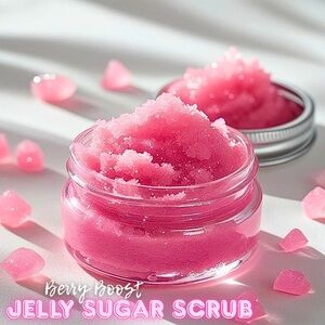 Berry Boost Jelly Sugar Scrub | Blueberry, Kiwi & Acai | Exfoliating Body Treat